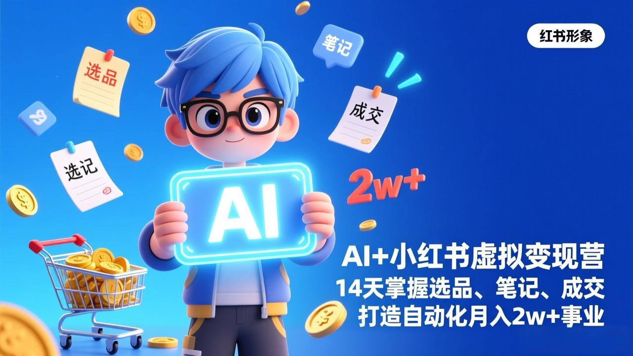 AI+小红书虚拟变现营(完结-千汇网创