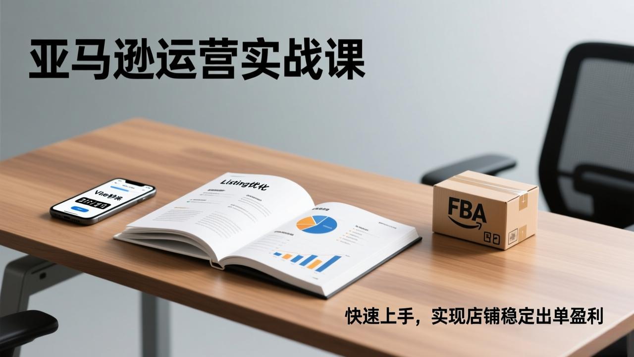 亚马逊运营实战课，Listing优化、Vine秒杀、FBA发货，快速上手，实现店铺稳定出单盈利-千汇网创