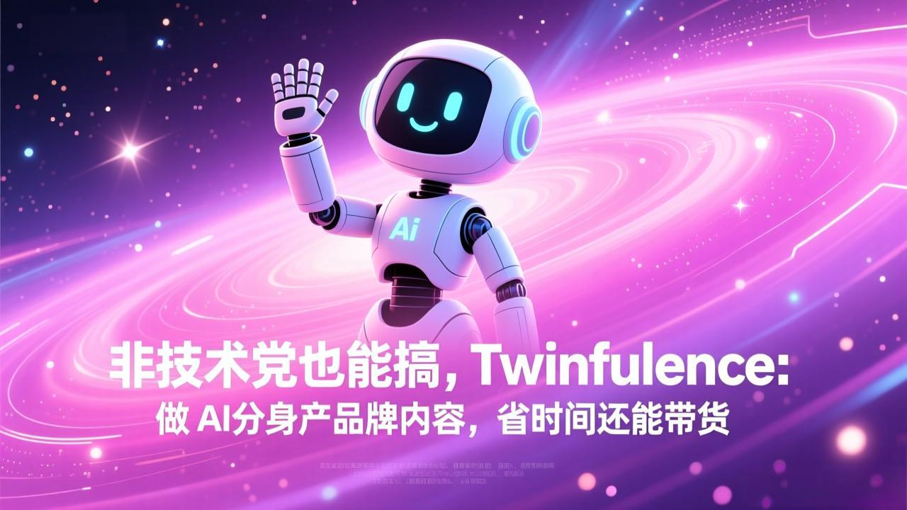 非技术党也能搞!Twinfluence:做 AI 分身产品牌内容,省时间还能带货-千汇网创