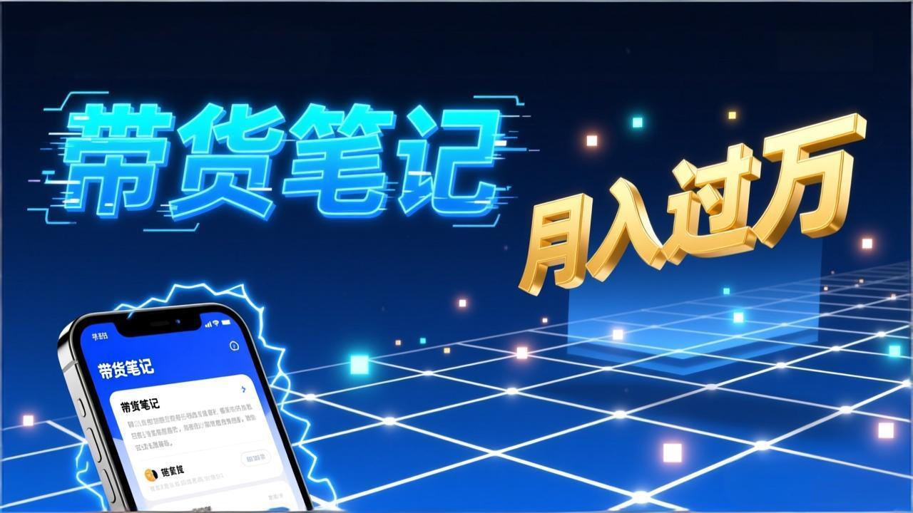 小红书爆款笔记带货实战：拆解封面标题正文全要素，手把手教你单篇笔记带货月入过万-千汇网创