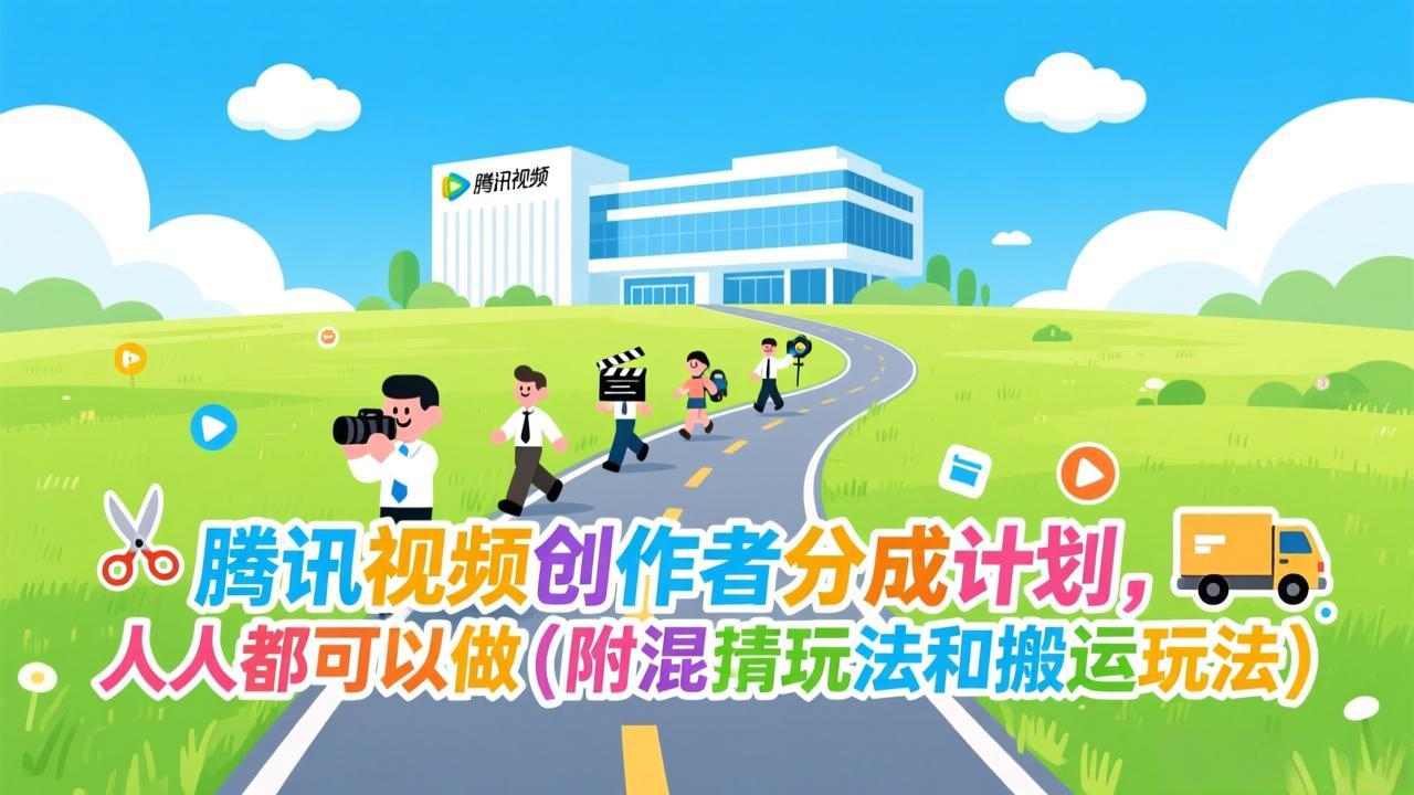 腾讯视频创作者分成计划，人人都可以做(附混剪玩法和搬运玩法-千汇网创