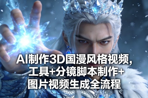 AI制作3D国漫风格视频，工具+分镜脚本制作+图片视频生成全流程-千汇网创
