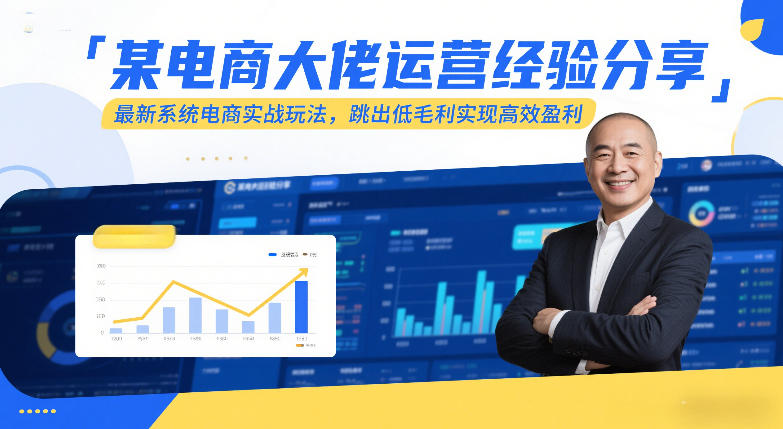 某电商大佬运营经验分享，最新系统电商实战玩法，跳出低毛利实现高效盈利(更新)-千汇网创
