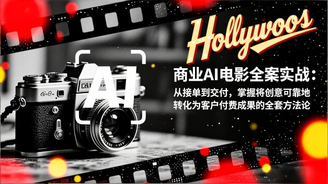 商业AI电影全案实战：从接单到交付，掌握将创意可靠地转化为客户付费成果的全套方法论-千汇网创