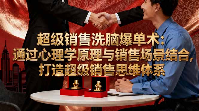 超级销售洗脑爆单术：通过心理学原理与销售场景结合,打造超级销售思维体系-千汇网创