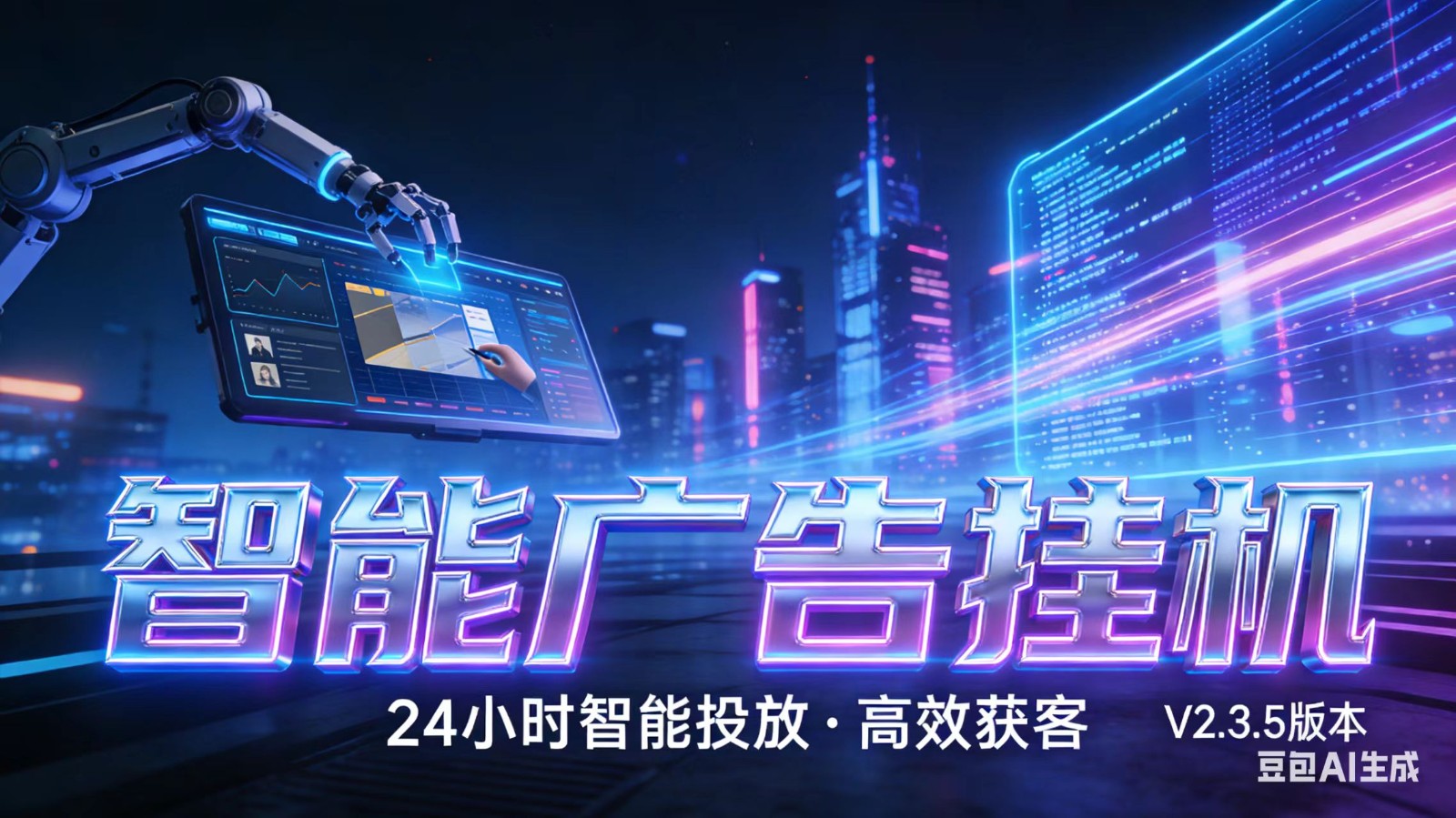 AI 广告云挂机 · 全域流量变现平台-千汇网创
