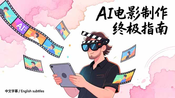 AI电影制作终极指南：从创意到成片，系统掌握智能影视全流程实战课(中英字幕-千汇网创