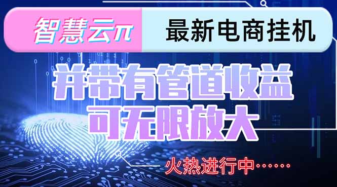 智慧云π电脑挂机单机每天收益300—500+ 并带有团队管道收益 可无限放大-千汇网创