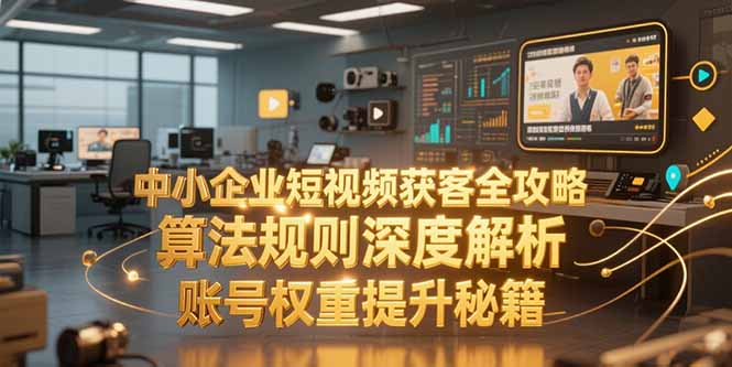 中小企业短视频获客全攻略，算法规则深度解析，账号权重提升秘籍-千汇网创