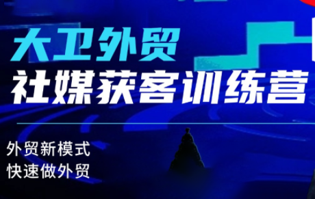 大卫老师·外贸社媒获客独家训练营(更新10月)-千汇网创