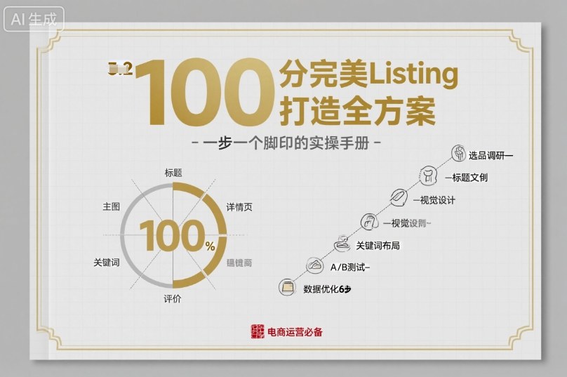 100分完美Listing打造全方案，想要完美listing必须是需要一步一个脚印的-千汇网创