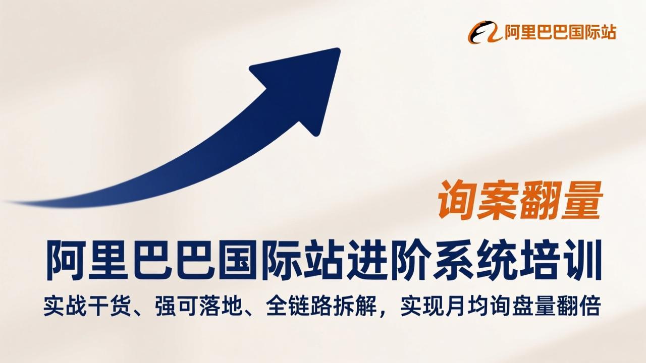 阿里巴巴国际站进阶系统培训，实战干货、强可落地、全链路拆解，实现月均询盘量翻倍-千汇网创