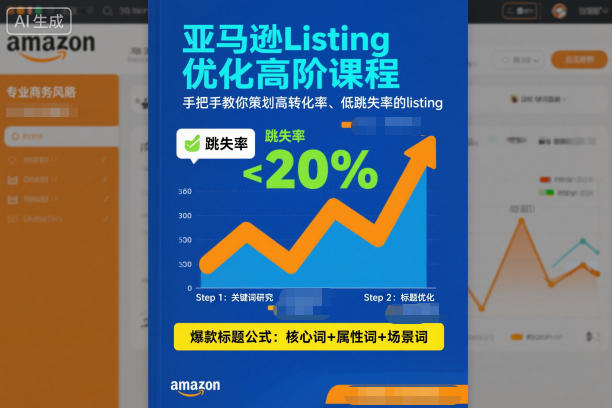 亚马逊Listing优化高阶课程，手把手教你策划高转化率、低跳失率的listing-千汇网创