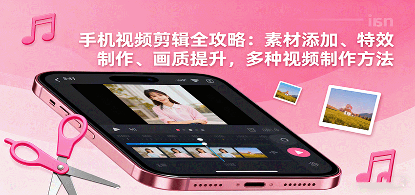 手机视频剪辑全攻略：素材添加、特效制作、画质提升，多种视频制作方法-千汇网创