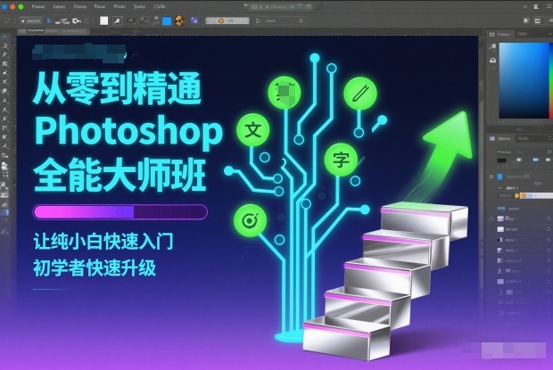 从零到精通Photoshop全能大师班，让纯小白快速入门，初学者快速升级-千汇网创