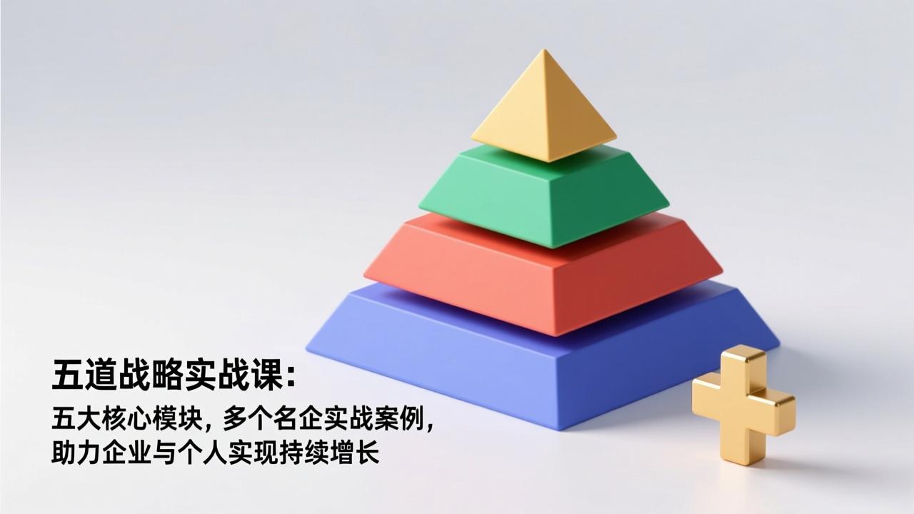 五道战略实战课：五大核心模块，多个名企实战案例，助力企业与个人实现持续增长-千汇网创