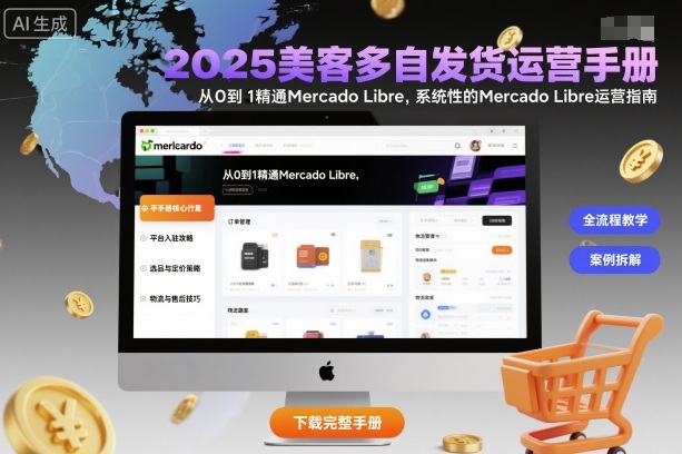 2025美客多自发货运营手册：从0到1精通Mercado Libre，系统性的Mercado Libre运营指南-千汇网创