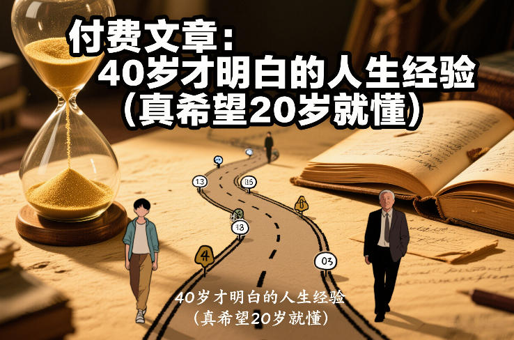 付费文章：40岁才明白的人生经验(真希望20岁就懂)-千汇网创