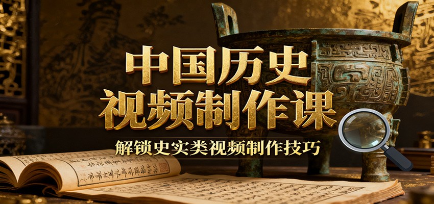中国历史视频制作课：疆域地图集+参考文案+练习素材，解锁史实类视频制作技巧-千汇网创