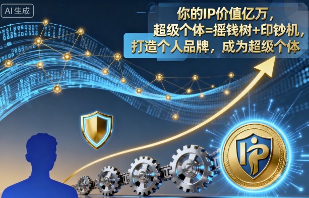 你的IP价值亿万，超级个体=摇钱树+印钞机，打造个人品牌，成为超级个体-千汇网创