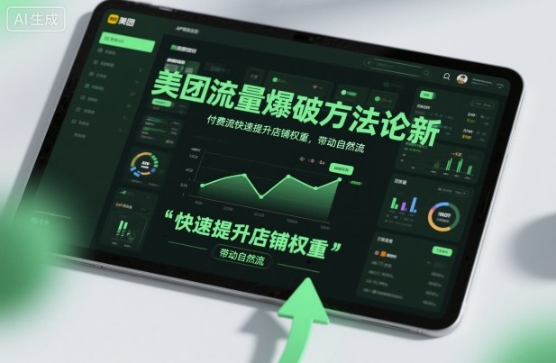 美团流量爆破方法论，付费流快速提升店铺权重，带动自然流-千汇网创