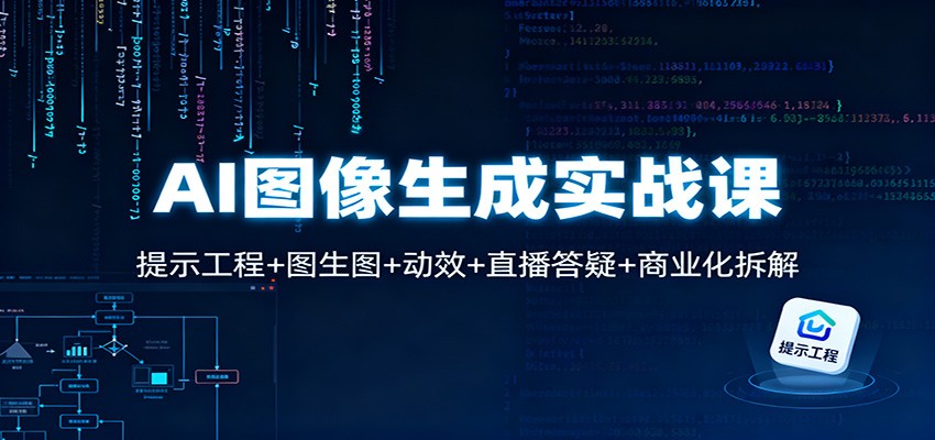 AI图像生成实战课：提示工程+图生图+动效+直播答疑+商业化拆解-千汇网创