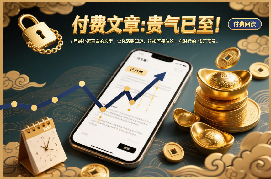 付费文章：贵气已至！用最朴素直白的文字，让你清楚知道，该如何接住这一次时代的泼天富贵-千汇网创