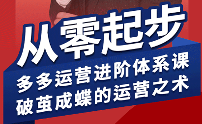 海神·拼多多运营进阶系统课(更新8月)-千汇网创