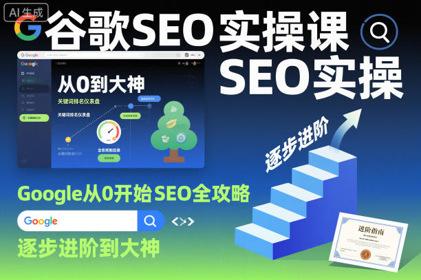 谷歌SEO实操课，Google从0开始SEO全攻略，逐步进阶到大神-千汇网创