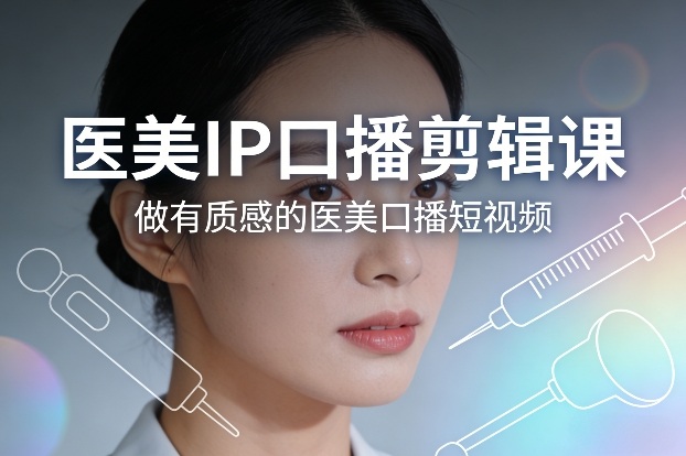 医美IP口播剪辑课，做有质感的医美口播短视频-千汇网创
