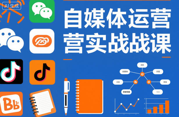自媒体运营实战课，掌握一套系统的自媒体运营底层方法论，成为优秀的内容创作者-千汇网创