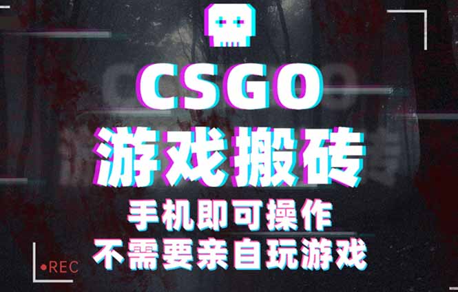 CSGO游戏挂机捡漏，单日扫货500+，年底小高峰上车可吃肉，手机即可操作…-千汇网创