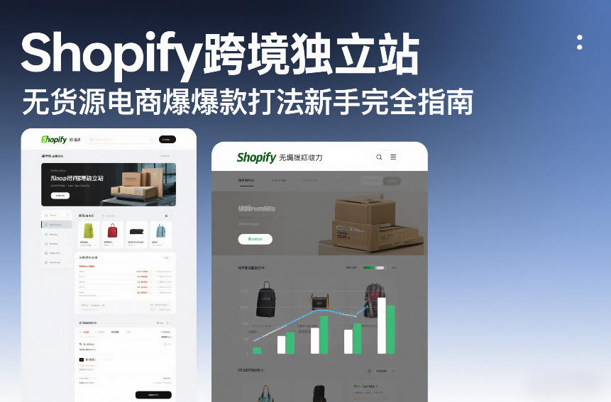 Shopify跨境独立站无货源电商爆款打法新手完全指南-千汇网创