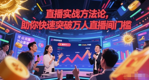 直播实战方法论，助你快速突破万人直播间门槛-千汇网创