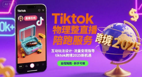 Tiktok物理整蛊直播陪跑服务-tiktok跨境2025-千汇网创