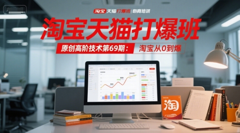 淘宝天猫打爆班原创高阶技术第69期：淘宝从0到爆-千汇网创