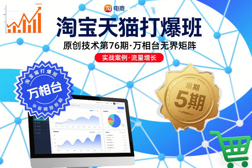 淘宝天猫打爆班原创技术第76期，万相台无界矩阵-千汇网创