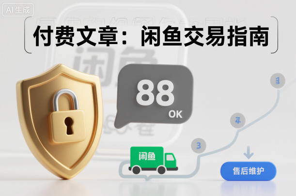 付费文章：闲鱼交易指南，怎么才能降低被坑被马扁的概率-千汇网创