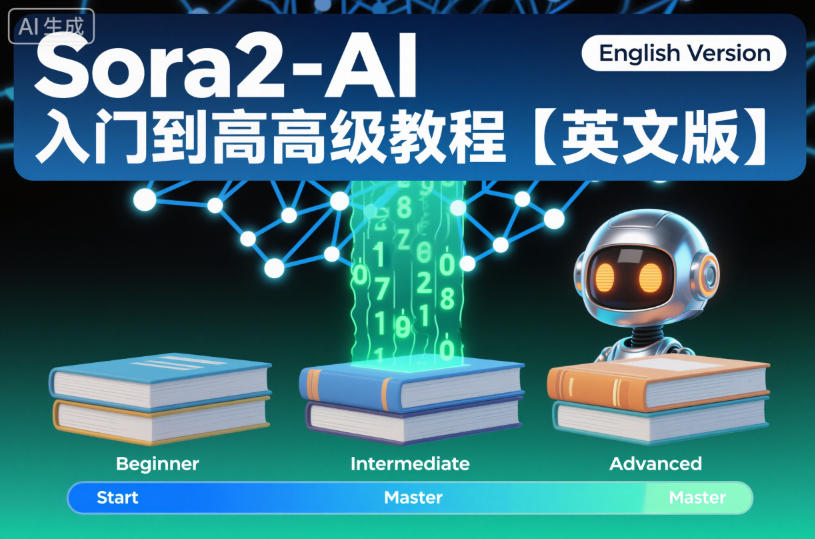 Sora2-AI入门到高级教程【英文版】-千汇网创