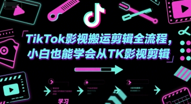 TikTok影视搬运剪辑全流程，小白也能学会从TK影视剪辑-千汇网创