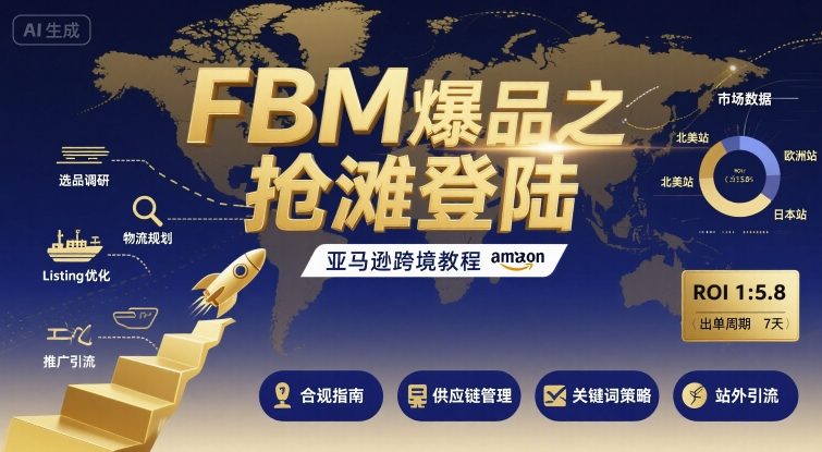 FBM爆品之抢滩登陆-亚马逊跨境教程-千汇网创
