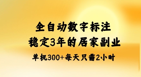 全自动数字标注，稳定3年的蓝海项目，居家也能矩阵开干的副业，单机日入3张+【揭秘】-千汇网创