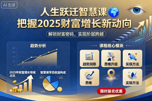 人生跃迁智慧课，把据2025财富增长新动向-千汇网创