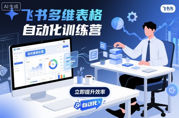 飞书多维表格自动化训练营，手把手教你告别重复处理，用多维表格开启高效办公新模式-千汇网创