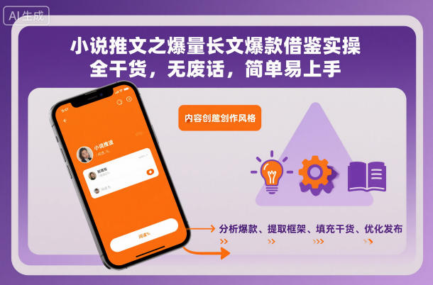 小说推文之爆量长文爆款借鉴实操，全干货，无废话，简单易上手-千汇网创