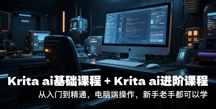 krita ai基础课程+Krita ai进阶课程，从入门到精通，电脑端操作，新手老手都可以学-千汇网创