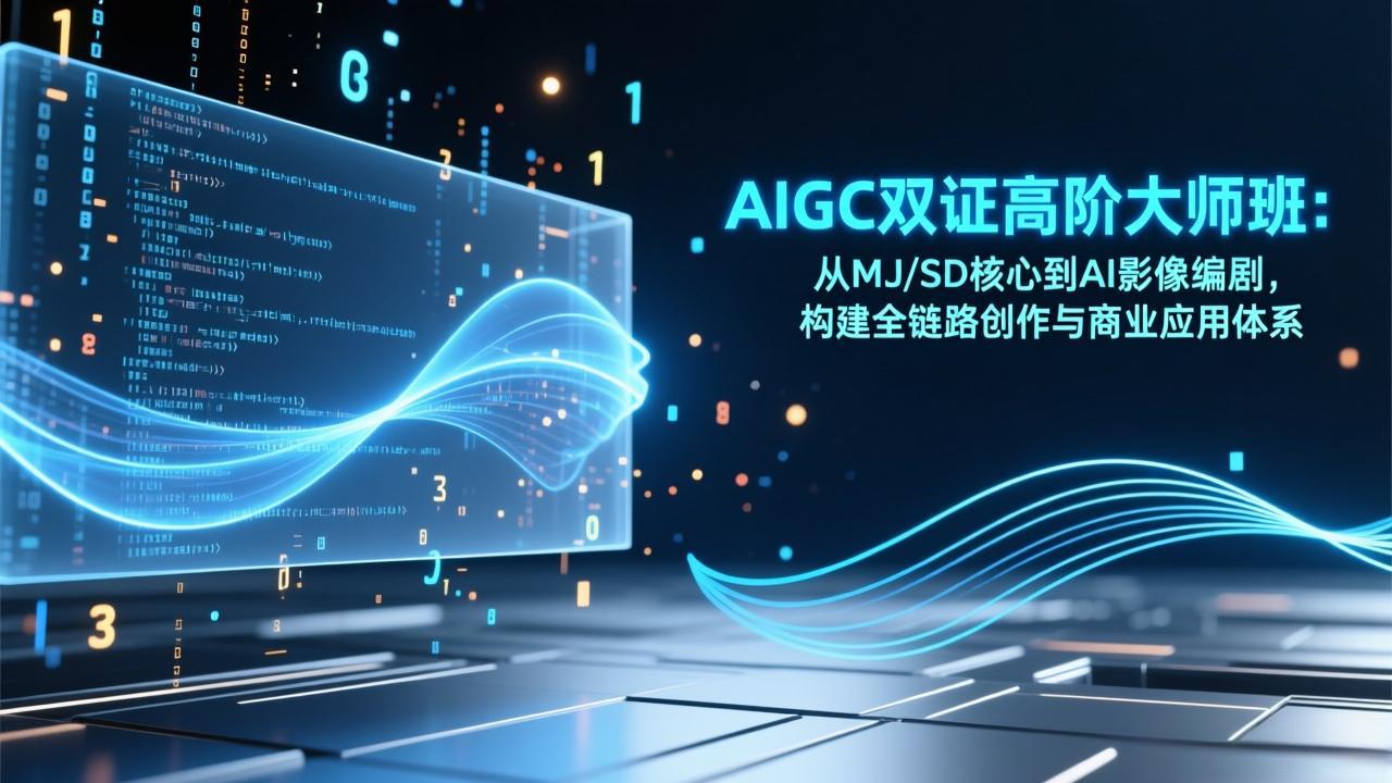 AIGC双证高阶大师班：从MJ/SD核心到AI影像编剧，构建全链路创作与商业应用体系-千汇网创