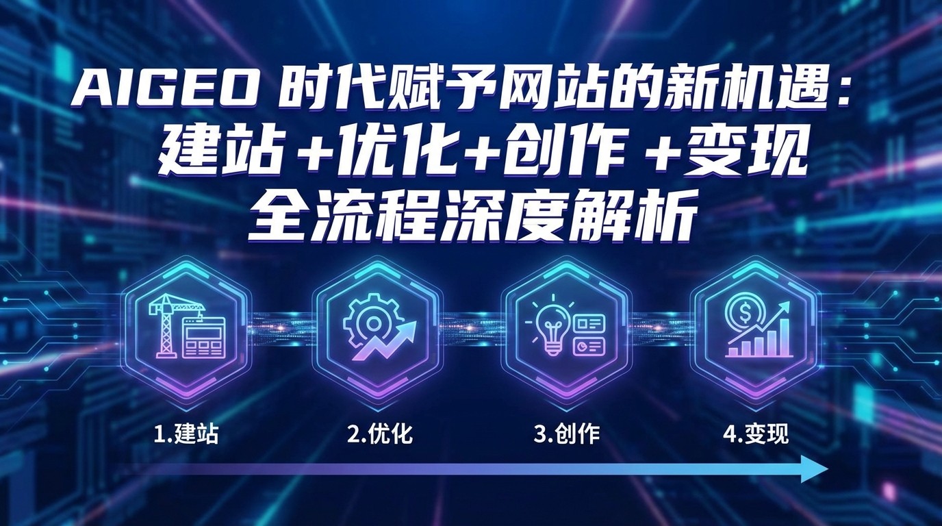 AIGEO+时代赋予网站的新机遇：建站+优化+创作+变现+全流程深度解析-千汇网创