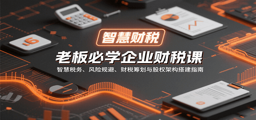 老板必学企业财税课：智慧税务、风险规避、财税筹划与股权架构搭建指南-千汇网创