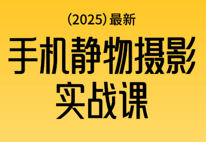 金老师·2025爆款手机静物摄影实战课-千汇网创